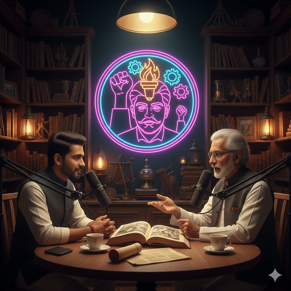 With Alok Jatratkar On Shridhar Tilak His