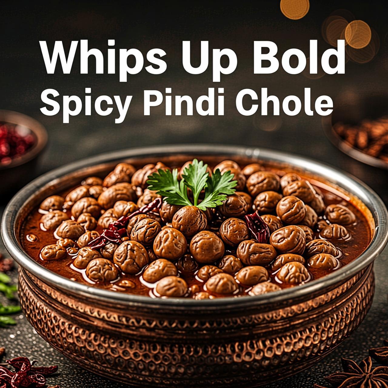 Whips Up Bold Spicy Pindi Chole Punjab