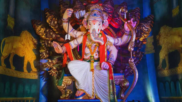 The Magnificent Idol of Lalbaugcha Raja