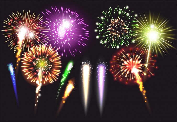 The Firecracker Market Scene