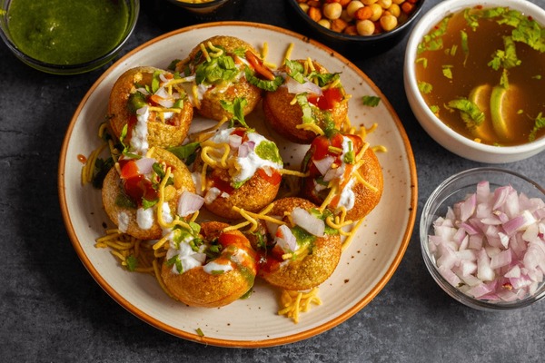 Chaat Papdi and Panipuri