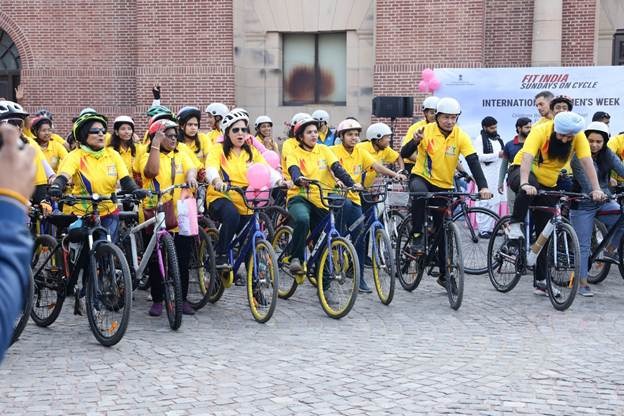 girls love to ride bicycles