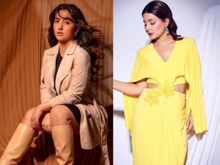 Ashnoor Kaurs The Shining Yellow Party Dress Bigg Boss