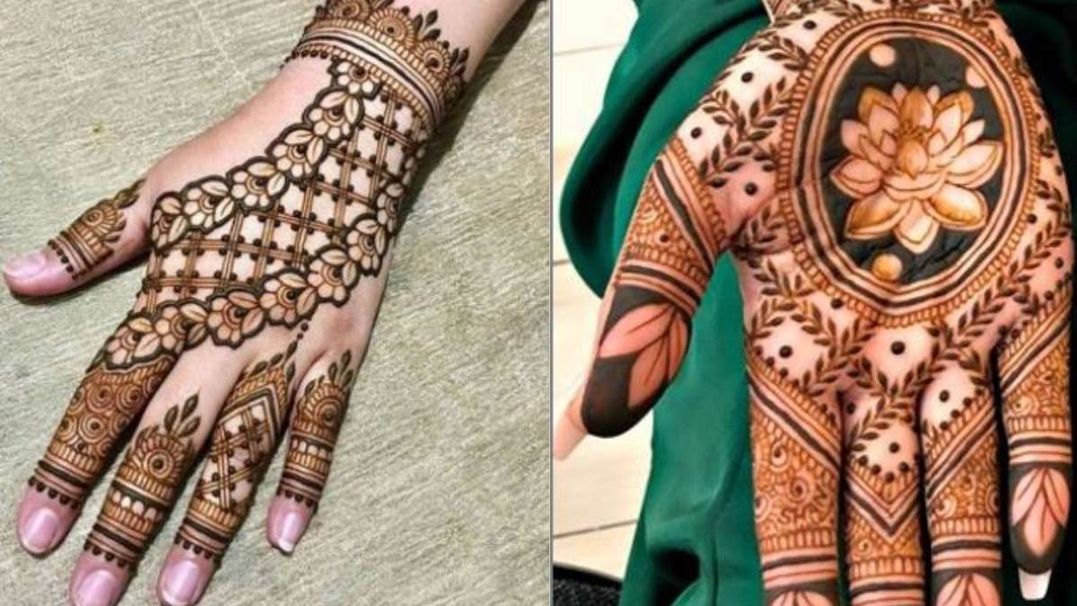 Mehndi Design Easy and Beautiful for Front Hand Back Hand