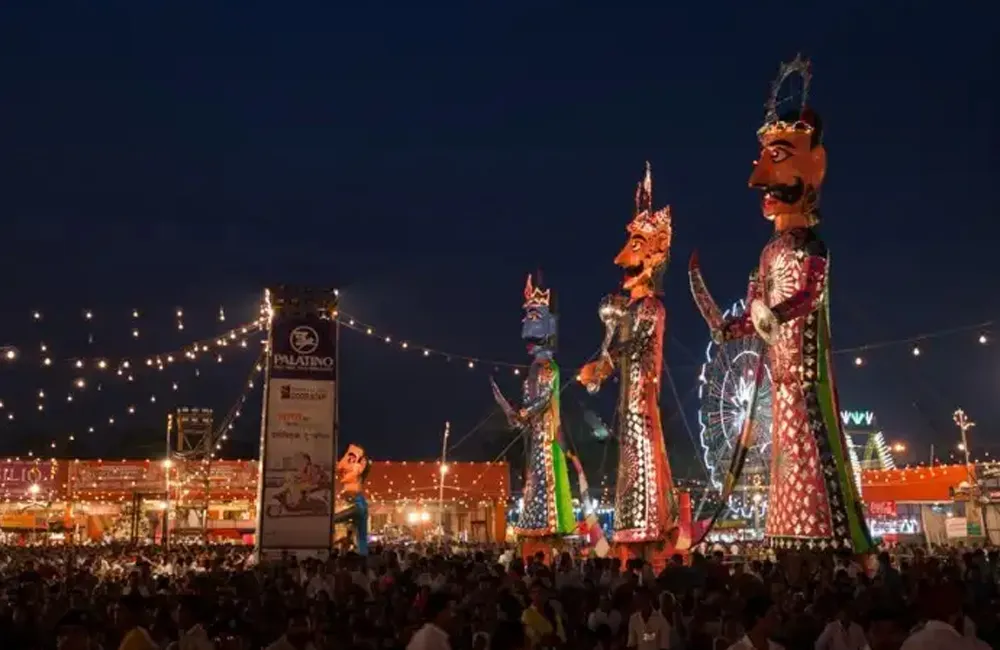 Ravan Dahan Events in Delhis Red Fort Ground