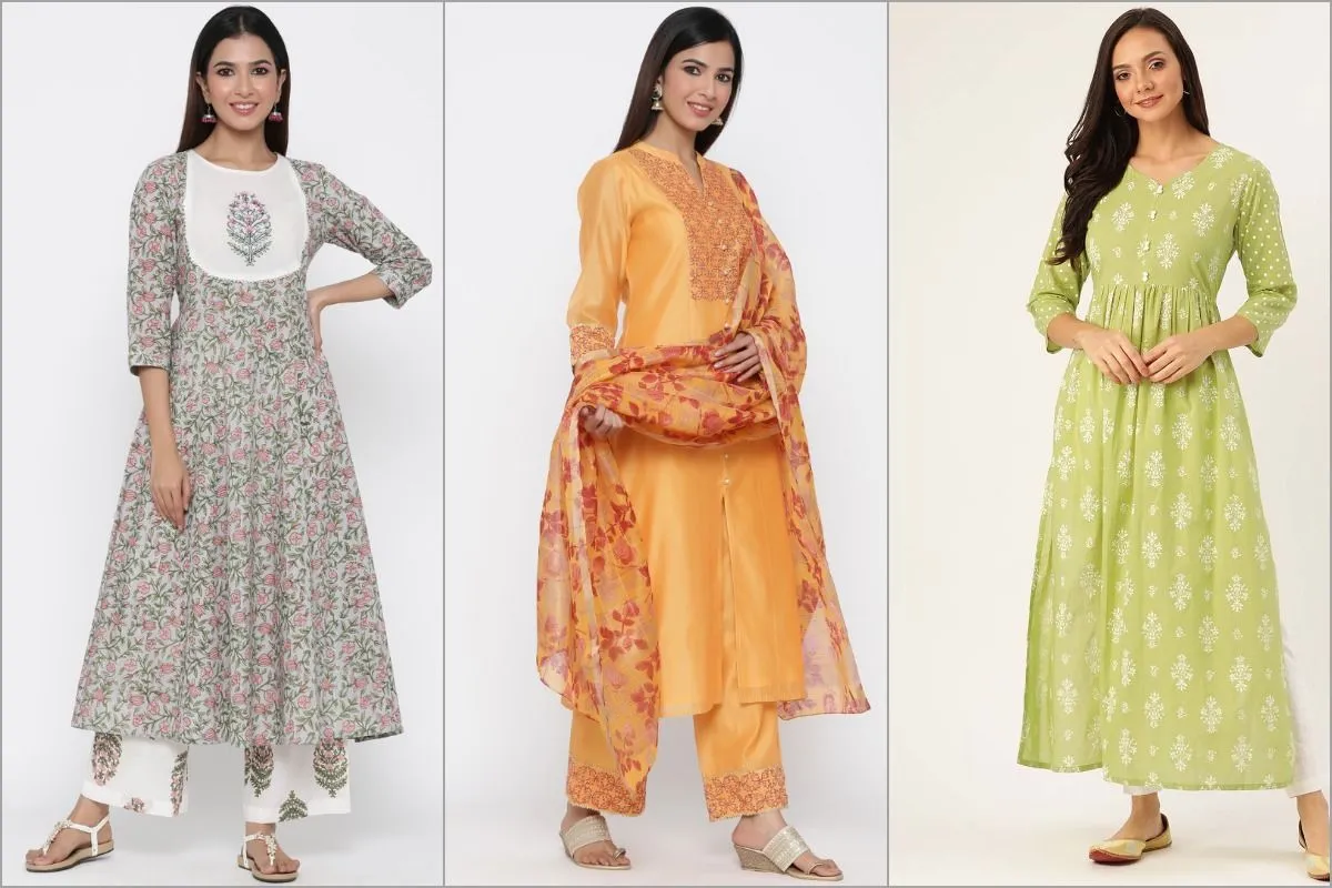 Kurti Styles for Rectangle and Altered Triangle Shapes