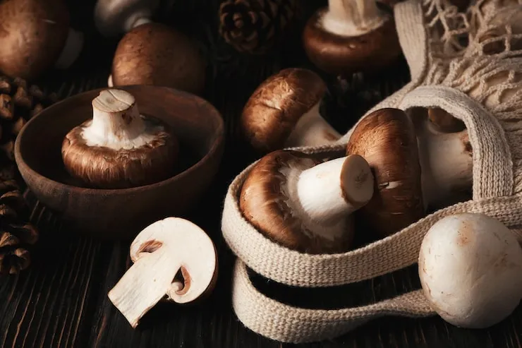 Onions and mushrooms