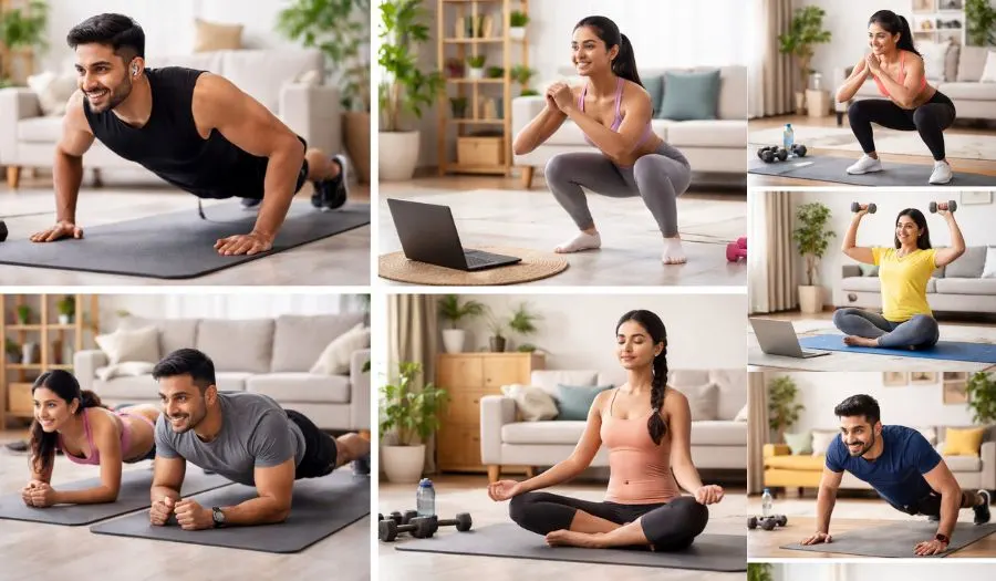 Easy Home Workouts For Busy Indians Easy Home Workouts For Busy Indians