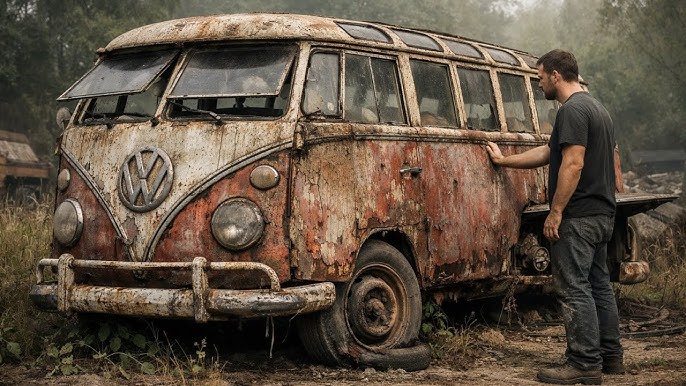 Volkswagen T1 Bus: Trees Claim Their Prize