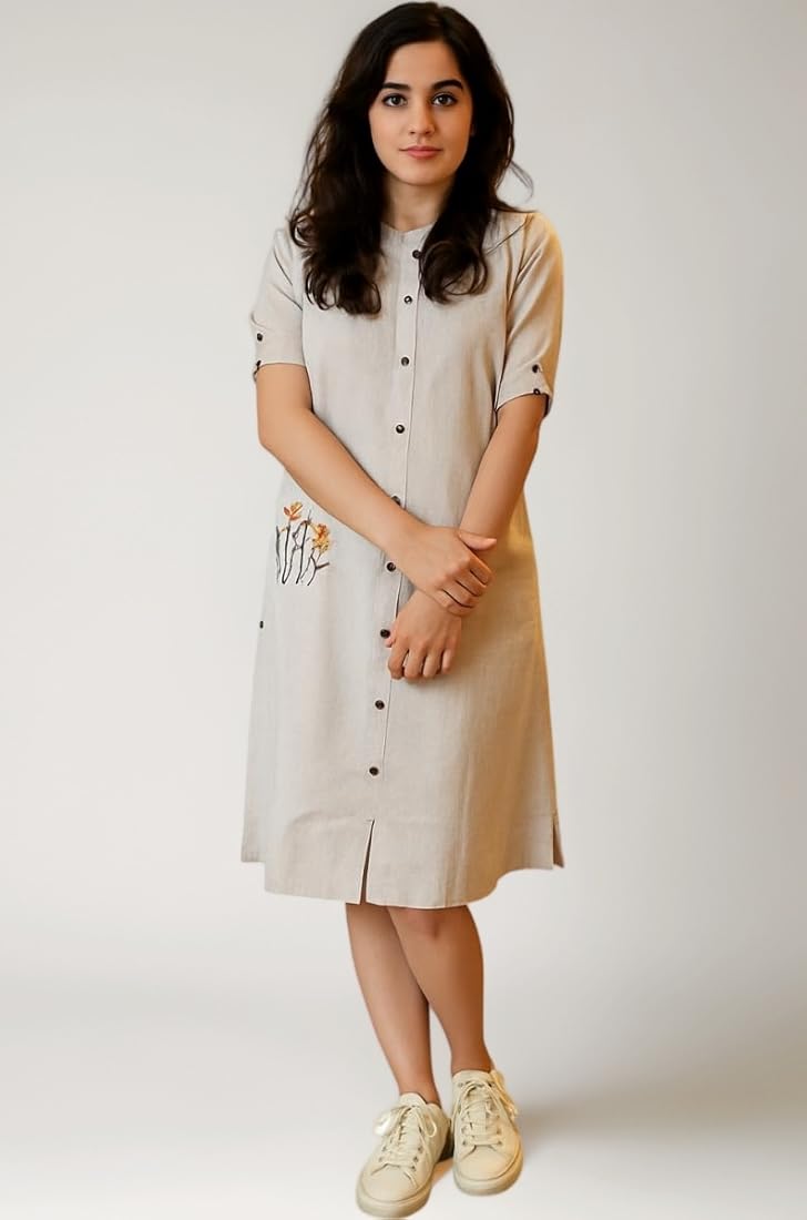 Kurta cotton khadi dress for women