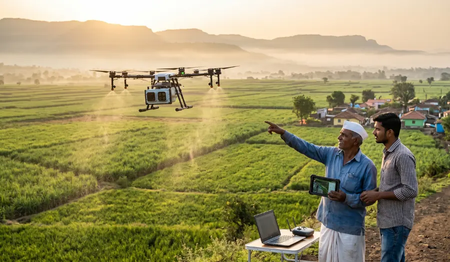 Best drone technology for farming india