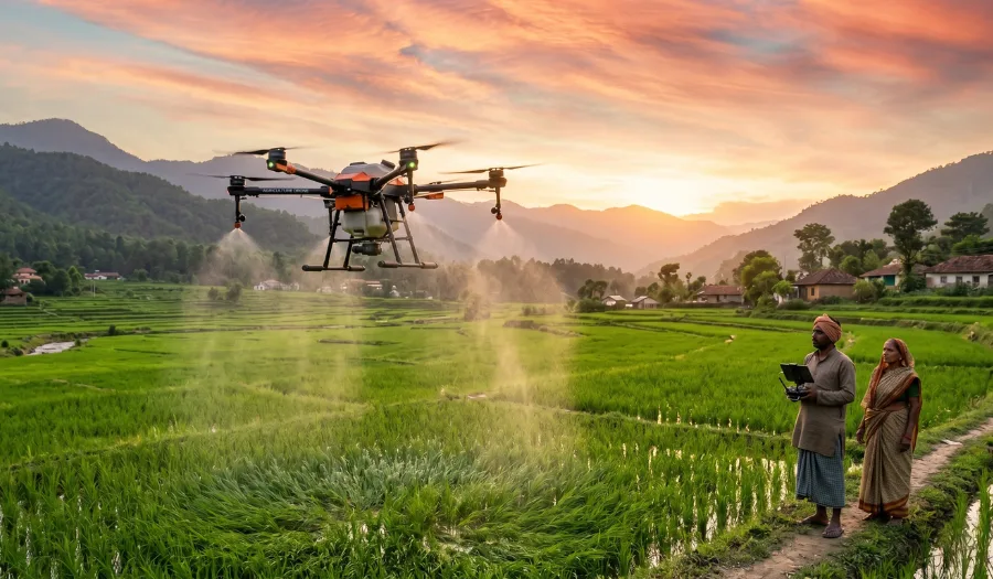 Drone technology for farming india price