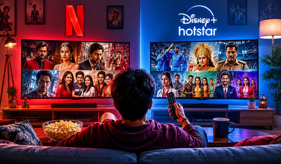 Netflix vs Hotstar For Indian Tv Shows