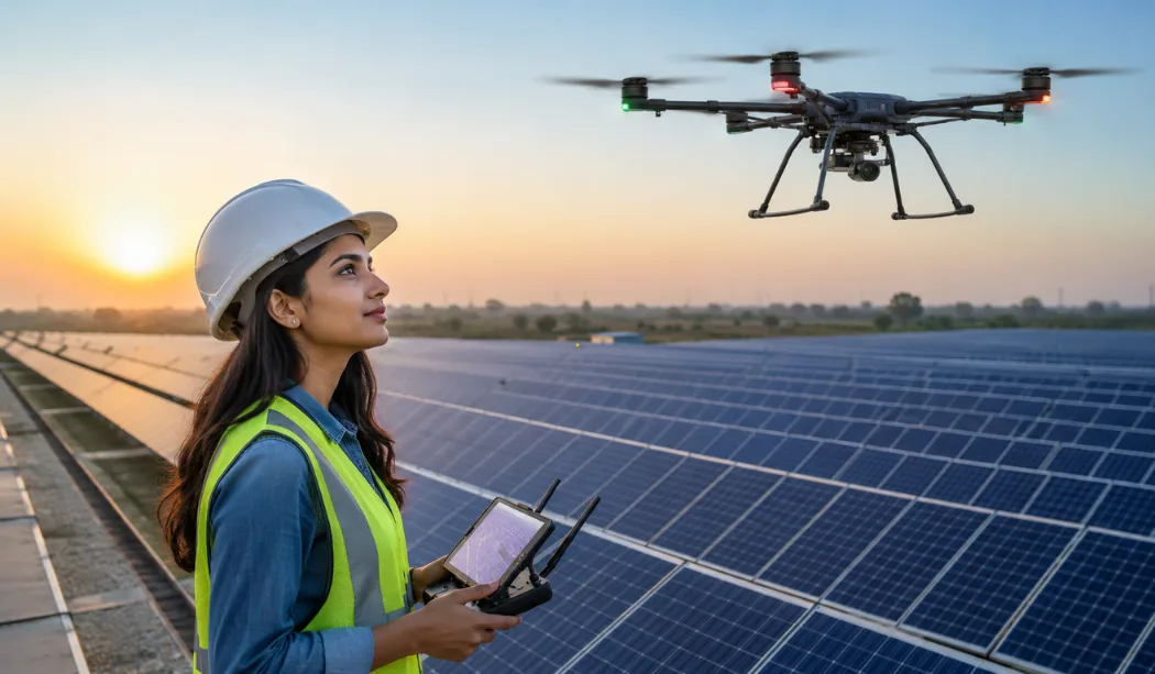 Best solar panel inspection drones india