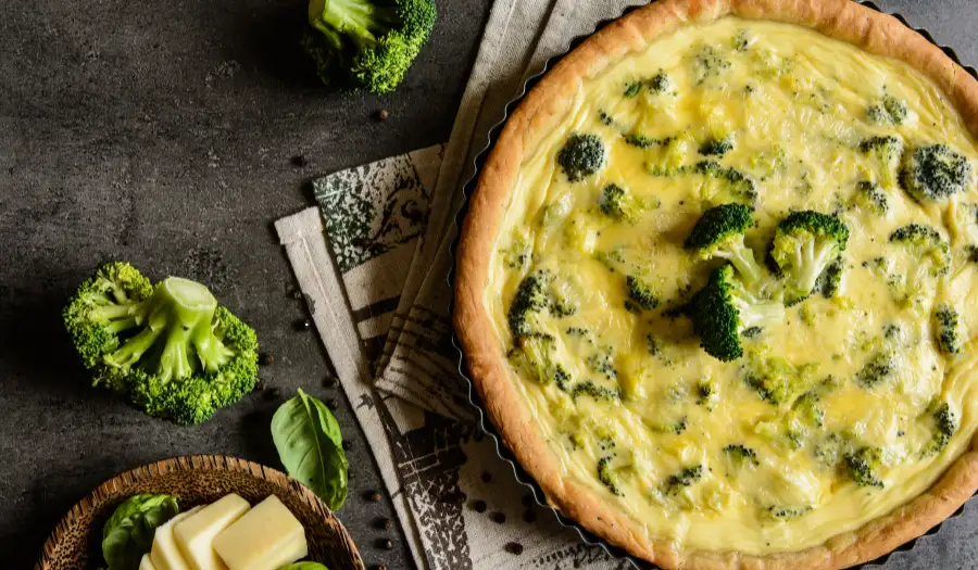 broccoli and Gorgonzola quiche broccoli and Gorgonzola quiche