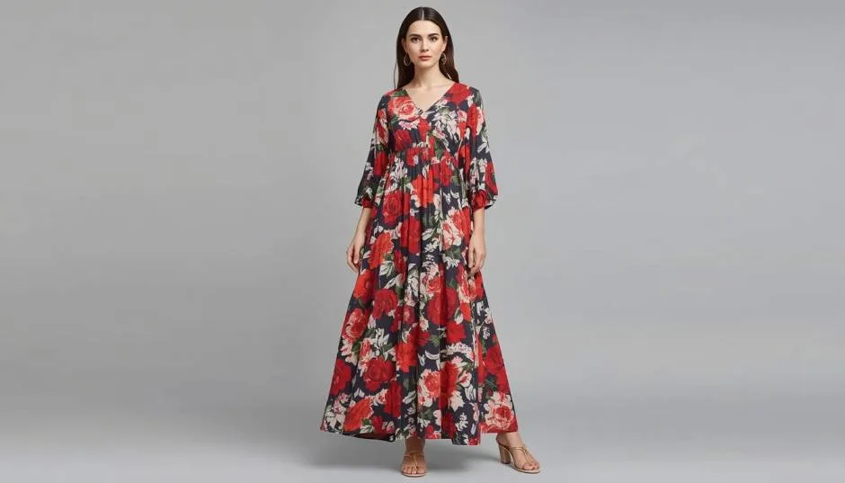 Maxi Dress for Women Cotton