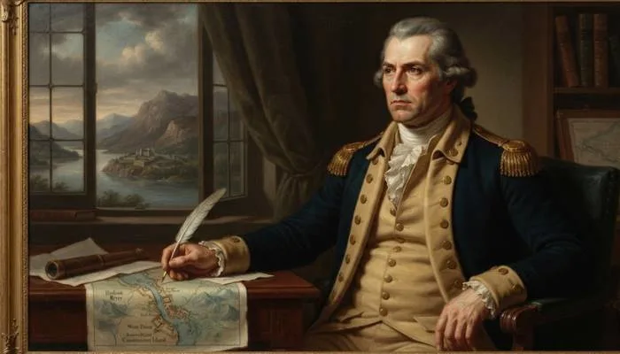 Historical portrait of Benedict Arnold, the American general infamous for his betrayal at West Point Historical portrait of Benedict Arnold, the American general infamous for his betrayal at West Point