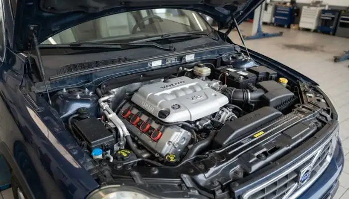 Volvo 4.4-litre V8 engine co-developed with Yamaha inside a Volvo XC90